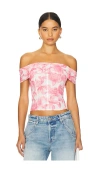 Miaou Magda Corset In Orchid & Lilium Oal