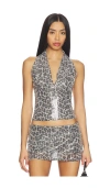 Miaou Mathilde Top In Silver