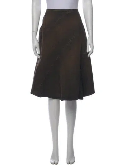 Pre-owned Miaou Midi Length Skirt In Black
