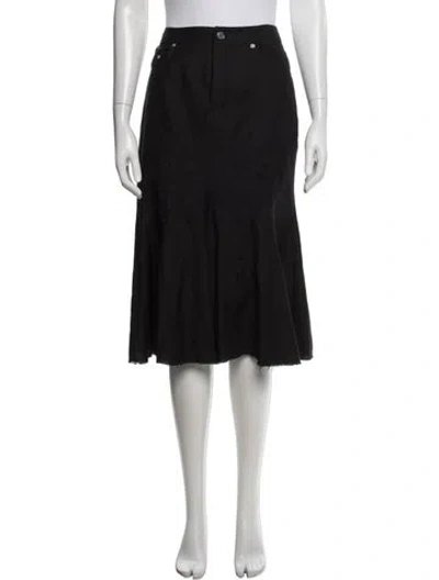 Pre-owned Miaou Midi Length Skirt In Black