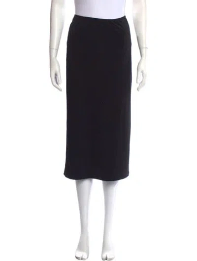 Pre-owned Miaou Midi Length Skirt In Black