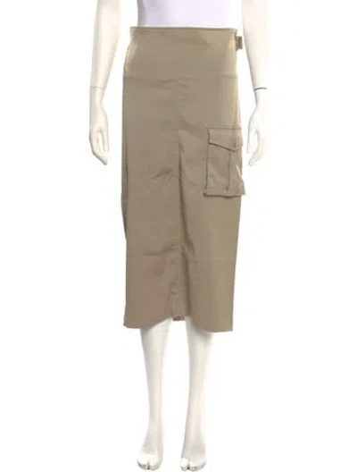 Pre-owned Miaou Midi Length Skirt In Neutral
