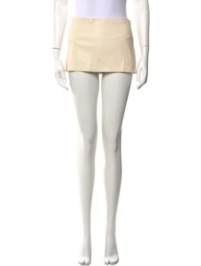 Pre-owned Miaou Midi Length Skirt In Neutrals