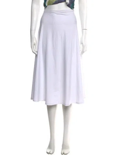Pre-owned Miaou Midi Length Skirt W/ Tags In White