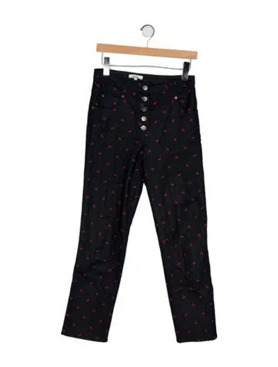 Pre-owned Miaou Mid-rise Straight Leg Jeans In Multi