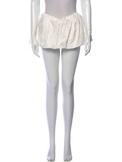 Pre-owned Miaou Mini Shorts W/ Tags In White