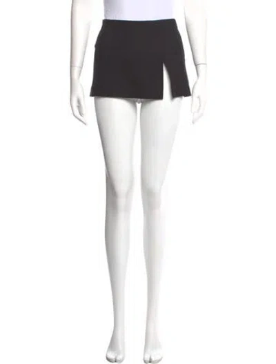 Pre-owned Miaou Mini Skirt In Black