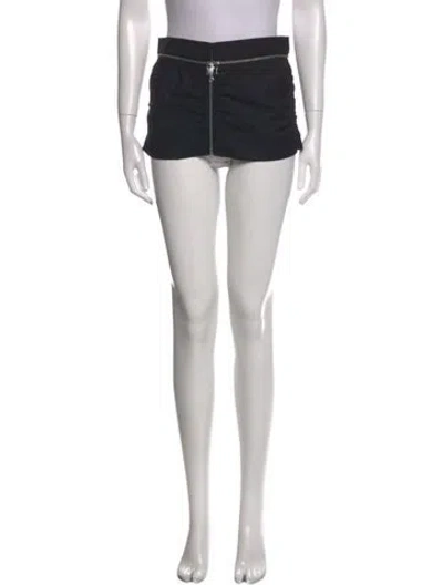 Pre-owned Miaou Mini Skirt In Black