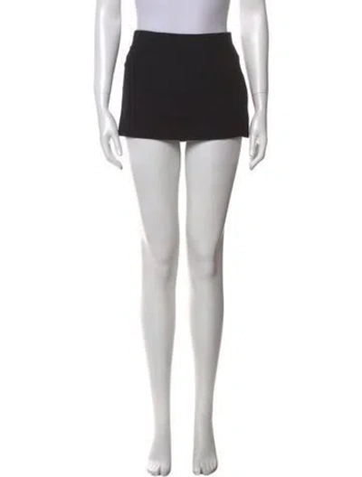 Pre-owned Miaou Mini Skirt In Black
