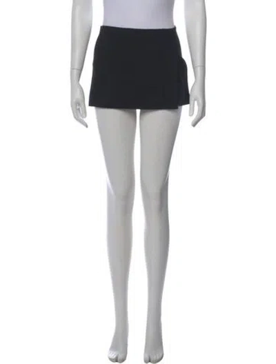Pre-owned Miaou Mini Skirt In Black