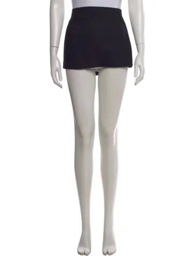 Pre-owned Miaou Mini Skirt In Black