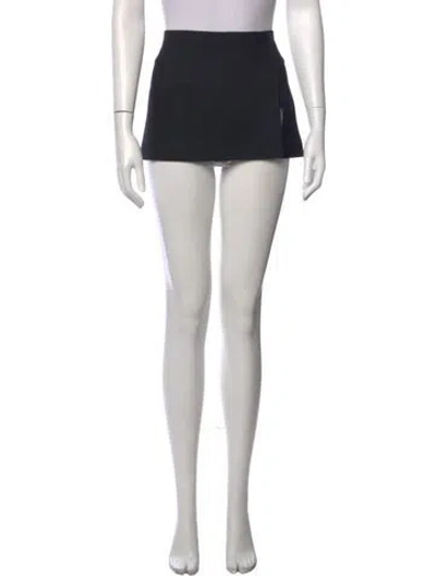 Pre-owned Miaou Mini Skirt In Black