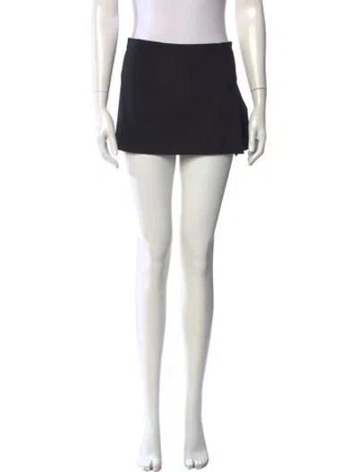 Pre-owned Miaou Mini Skirt In Black