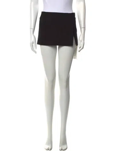 Pre-owned Miaou Mini Skirt In Black