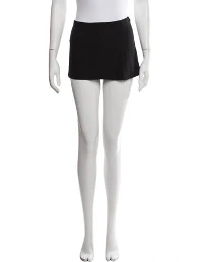 Pre-owned Miaou Mini Skirt In Black