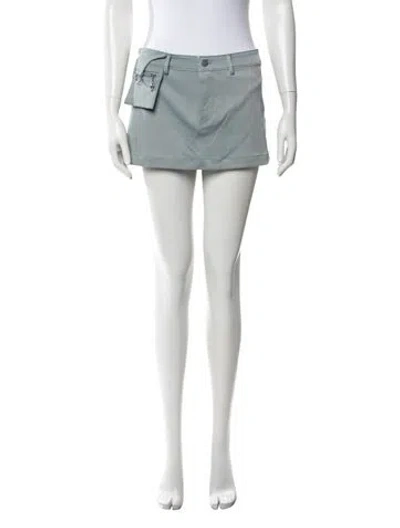 Pre-owned Miaou Mini Skirt In Black