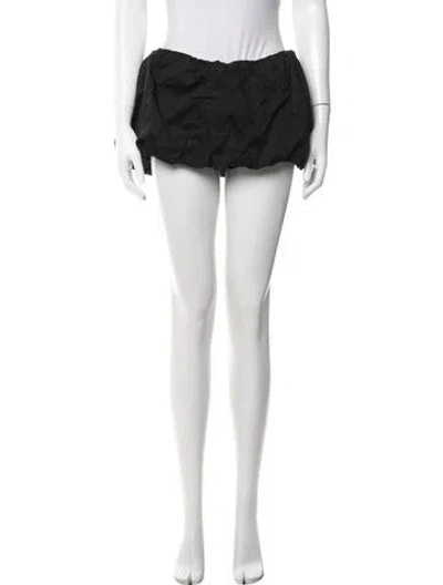 Pre-owned Miaou Mini Skirt In Black