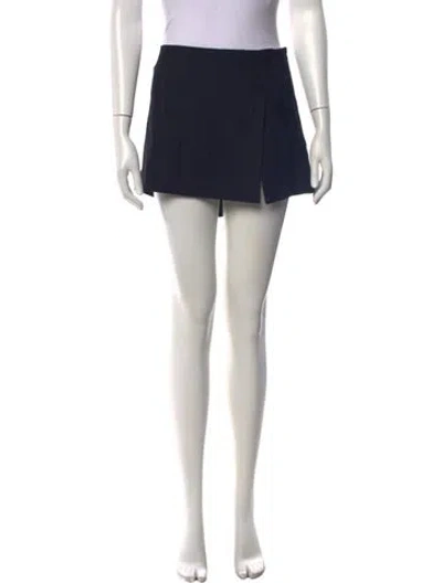Pre-owned Miaou Mini Skirt In Black