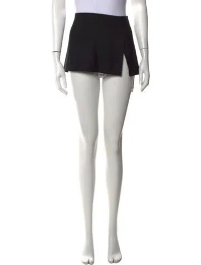 Pre-owned Miaou Mini Skirt In Black