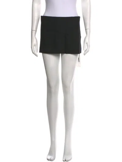 Pre-owned Miaou Mini Skirt In Black