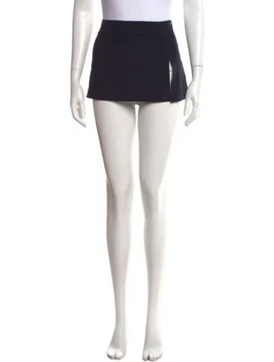 Pre-owned Miaou Mini Skirt In Blue