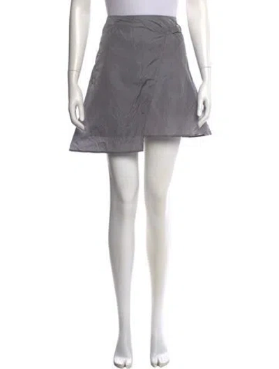 Pre-owned Miaou Mini Skirt In Gray