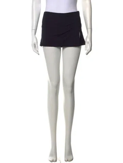 Pre-owned Miaou Mini Skirt In Green