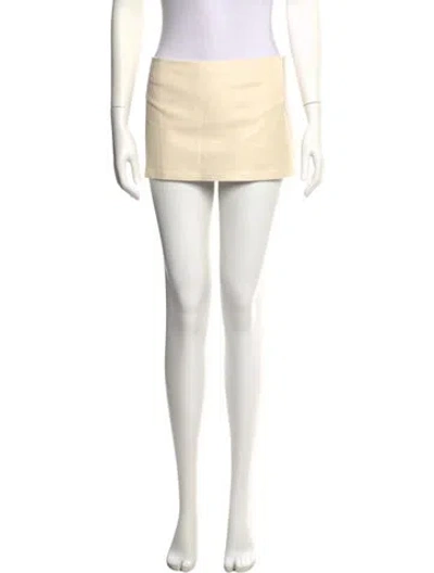 Pre-owned Miaou Mini Skirt In Neutral
