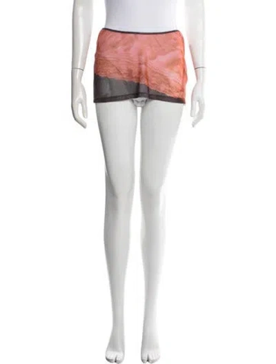Pre-owned Miaou Mini Skirt In Orange