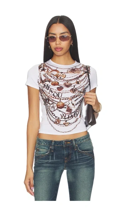 Miaou Mini Tee In White