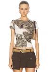 Miaou Mini Tee In Fortune Print