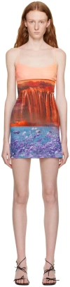 Miaou Minikleid Mit Abstraktem Print In Oasis