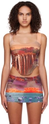 Miaou Campbell Corset In Oasis