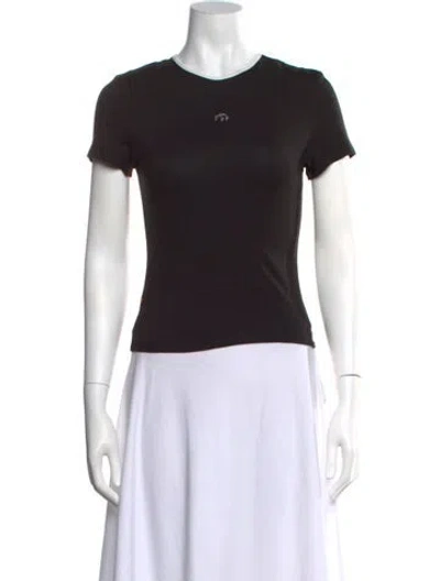 Pre-owned Miaou Nylon Crew Neck T-shirt W/ Tags In Black