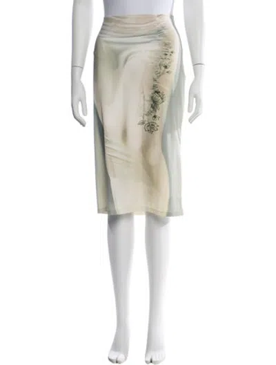 Pre-owned Miaou Nylon Knee-length Skirt In Neutrals
