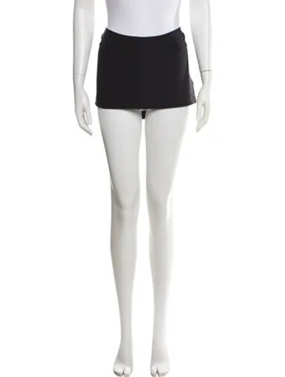 Pre-owned Miaou Nylon Mini Skirt In Black