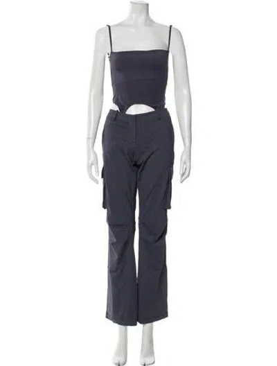 Pre-owned Miaou Nylon Pant Set In Blue