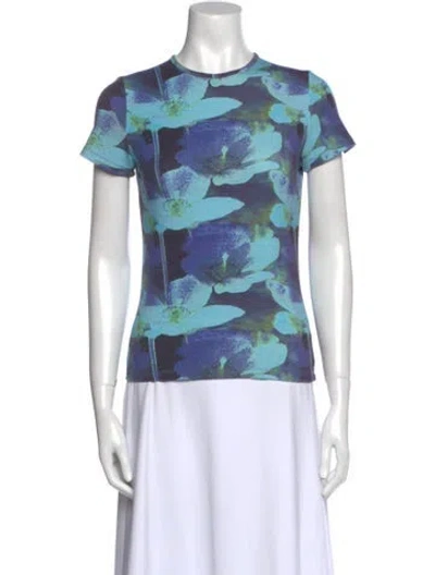 Pre-owned Miaou Nylon Printed T-shirt In Blue