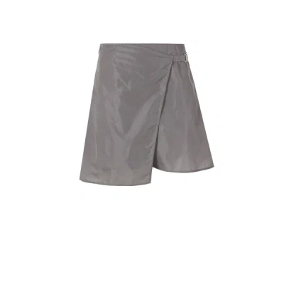 Miaou Nylon Skirt In Gray