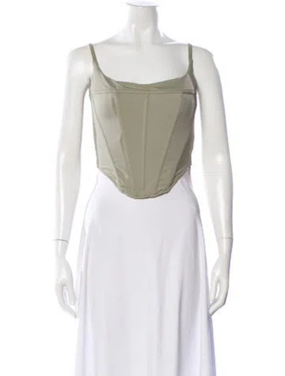 Pre-owned Miaou Nylon Square Neckline Top In Multi