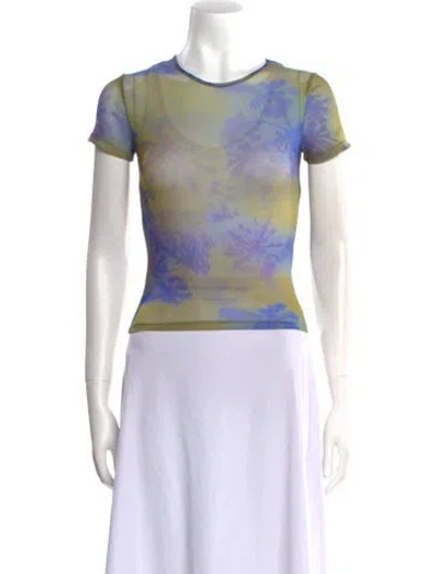 Pre-owned Miaou Nylon Tie-dye Print T-shirt In Multi