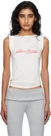 Miaou Off-white Lucia Tank Top In White