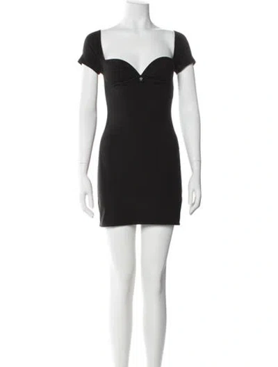 Pre-owned Miaou Off-the-shoulder Mini Dress W/ Tags In Black