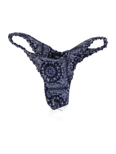 Pre-owned Miaou Paisley Print Bottoms W/ Tags In Blue