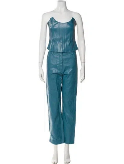 Pre-owned Miaou Pant Set In Blue