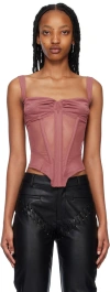 Miaou Pink Deville Tank Top In Currant