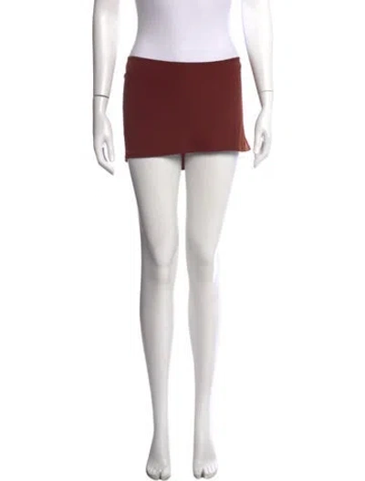 Pre-owned Miaou Pleated Accents Mini Skirt In Black