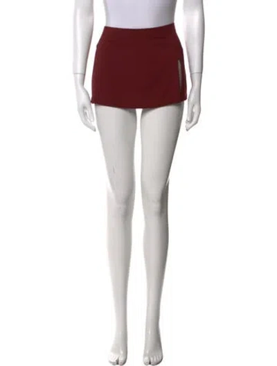 Pre-owned Miaou Pleated Accents Mini Skirt W/ Tags In Black