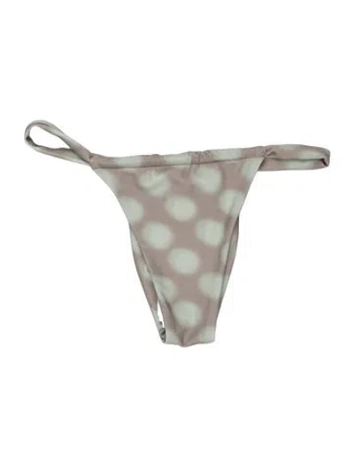 Pre-owned Miaou Polka Dot Print Bottoms W/ Tags In Green