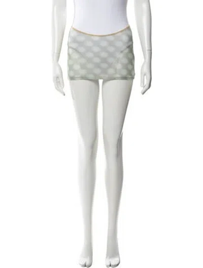 Pre-owned Miaou Polka Dot Print Cover-up W/ Tags In Green